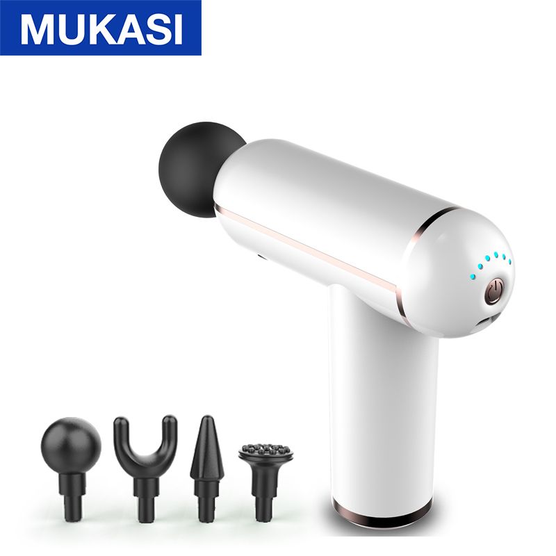 MUKASI LCD Display Massage Gun Portable Percussion Pistol Massager For Body Neck Deep Tissue Muscle Relaxation Gout Pain Relief - Trending Wellness Store
