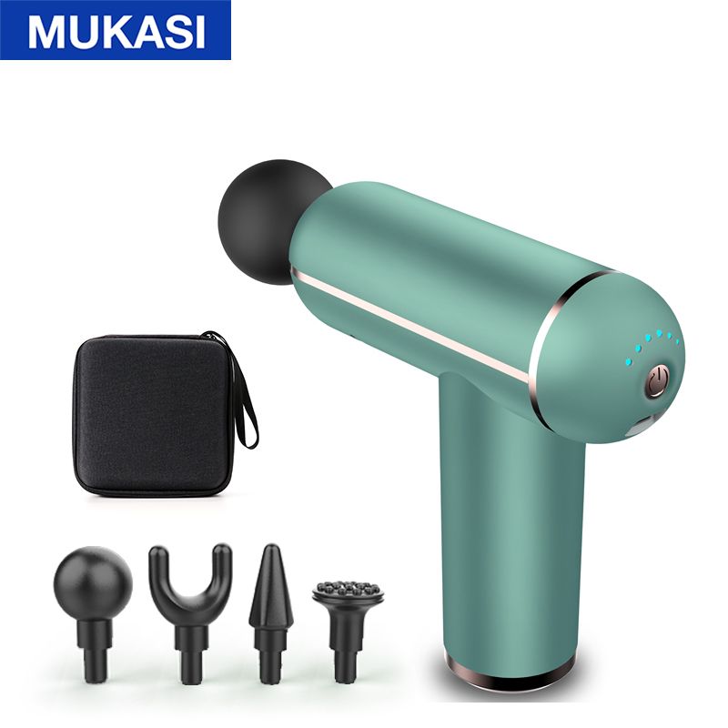 MUKASI LCD Display Massage Gun Portable Percussion Pistol Massager For Body Neck Deep Tissue Muscle Relaxation Gout Pain Relief - Trending Wellness Store