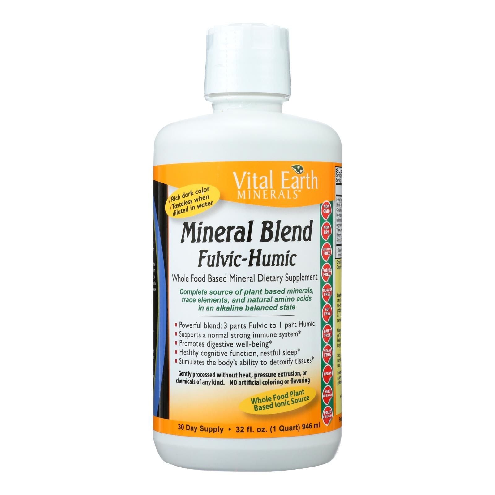 Vital Earth Minerals Fulvic-humic Mineral Blend - 32 Fl Oz - Trending Wellness Store