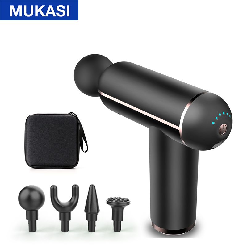 MUKASI LCD Display Massage Gun Portable Percussion Pistol Massager For Body Neck Deep Tissue Muscle Relaxation Gout Pain Relief - Trending Wellness Store