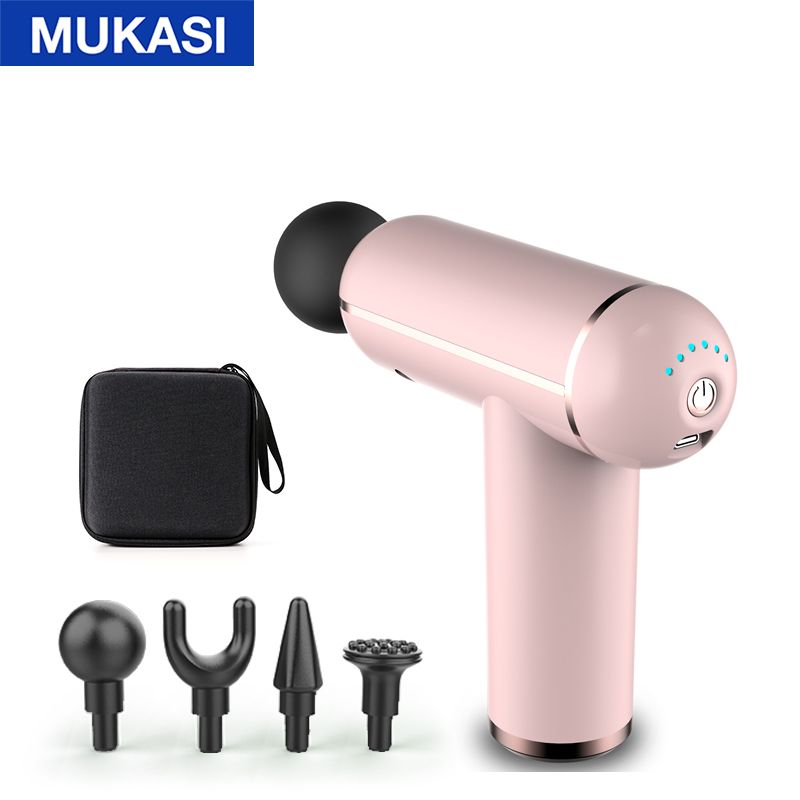 MUKASI LCD Display Massage Gun Portable Percussion Pistol Massager For Body Neck Deep Tissue Muscle Relaxation Gout Pain Relief - Trending Wellness Store