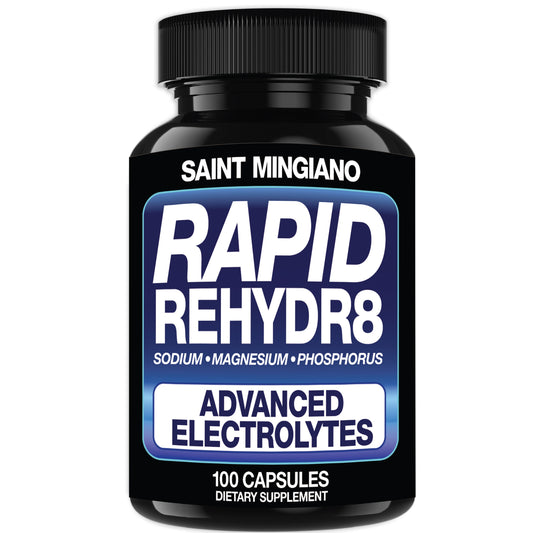 Rapid Rehydr8 Electrolyte Supplements 100 Capsules – Aid in The Prevention of Cramping and Supports Muscle Endurance and Recovery - Trending Wellness Store