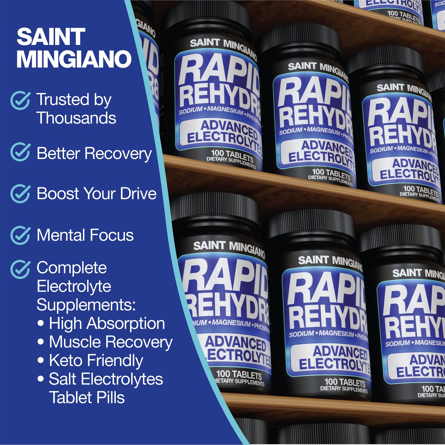 Rapid Rehydr8 Electrolyte Supplements 100 Capsules – Aid in The Prevention of Cramping and Supports Muscle Endurance and Recovery - Trending Wellness Store