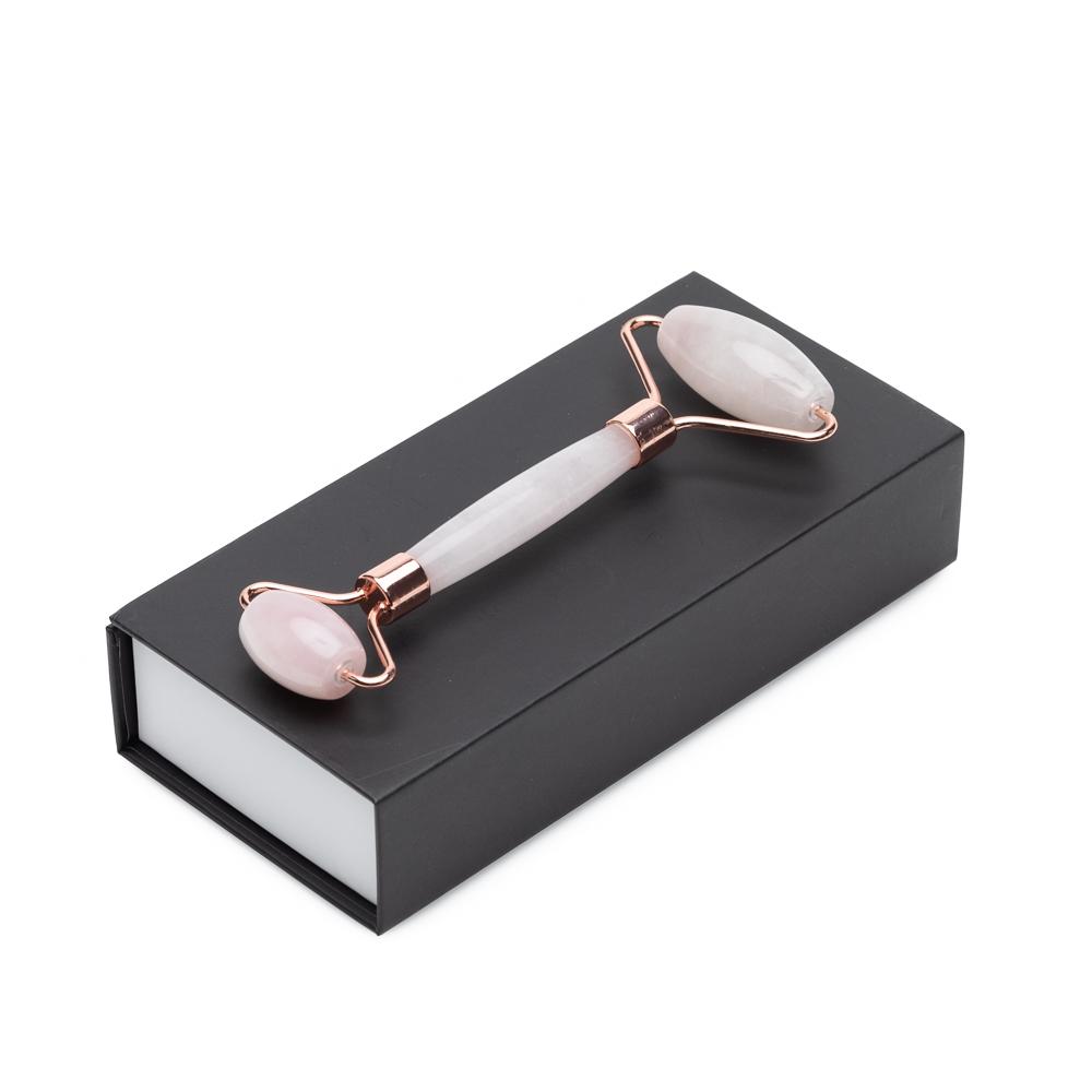 Genuine Rose Quartz Roller - Massage for Skin Tightening and Firming - Trending Wellness Store