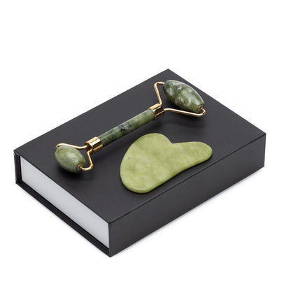 Natural Jade Roller and Gua Sha - Puffiness Reduction - Trending Wellness Store