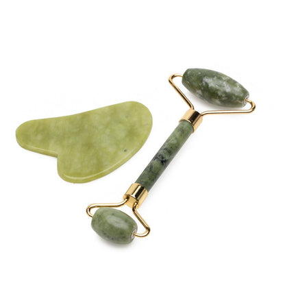 Natural Jade Roller and Gua Sha - Puffiness Reduction - Trending Wellness Store