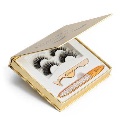 False Eyelashes - No Glue Black Eyeliner and Lashes Kit - Trending Wellness Store