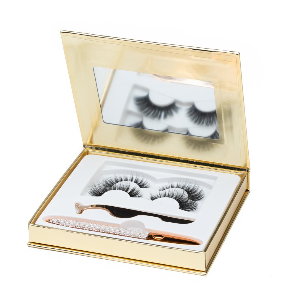 False Eyelashes - No Glue Black Eyeliner and Lashes Kit - Trending Wellness Store