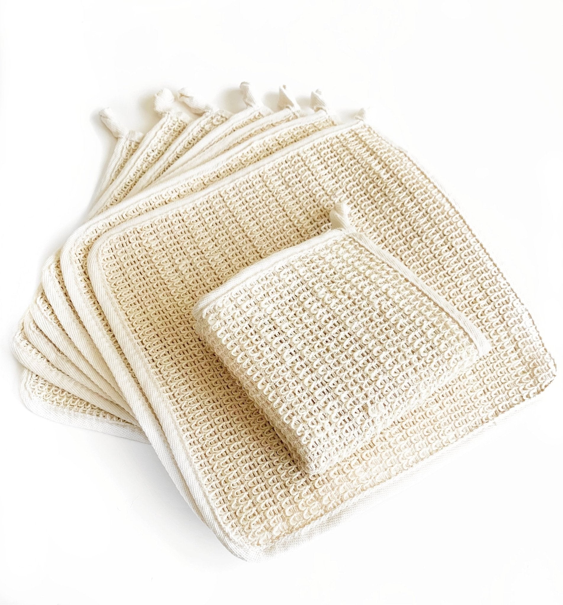 Natural Sisal Washcloth - Gentle Exfoliating Face and Body Cloth - Trending Wellness Store