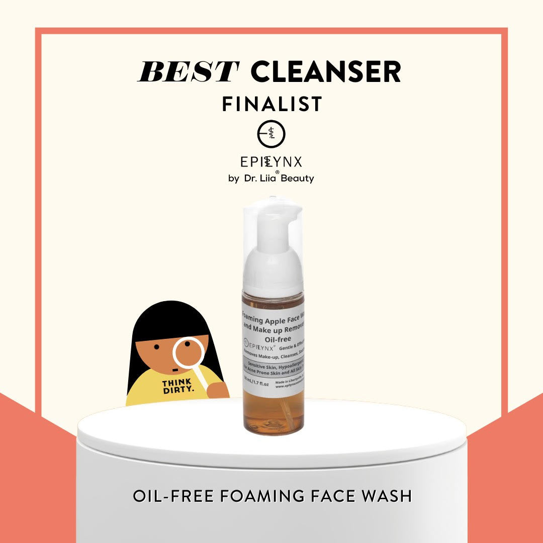Gentle, Oil-Free Foaming Apple Cleanser for Sensitive & Acne-Prone Skin | Vegan, allergen-friendly, sulfate & paraben free | Purifying, hydrating face wash for all skin types - Trending Wellness Store