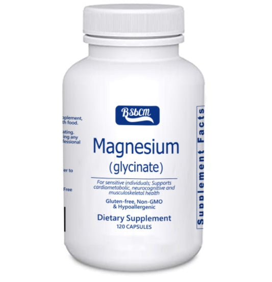 Encapsulations Magnesium Glycinate  Supplement To Support Stress Relief, Sleep, Heart Health, Nerves, Muscles And Metabolism  With Magnesium Glycinate  120 Capsules - Trending Wellness Store