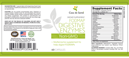 FODMAP Digestive Enzymes Non-GMO (MD PhD Formulated) - Trending Wellness Store