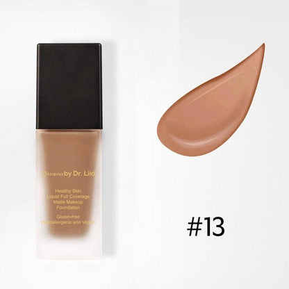 Healthy Skin Liquid Full Coverage Matte Makeup Foundation with SPF 30 - Trending Wellness Store