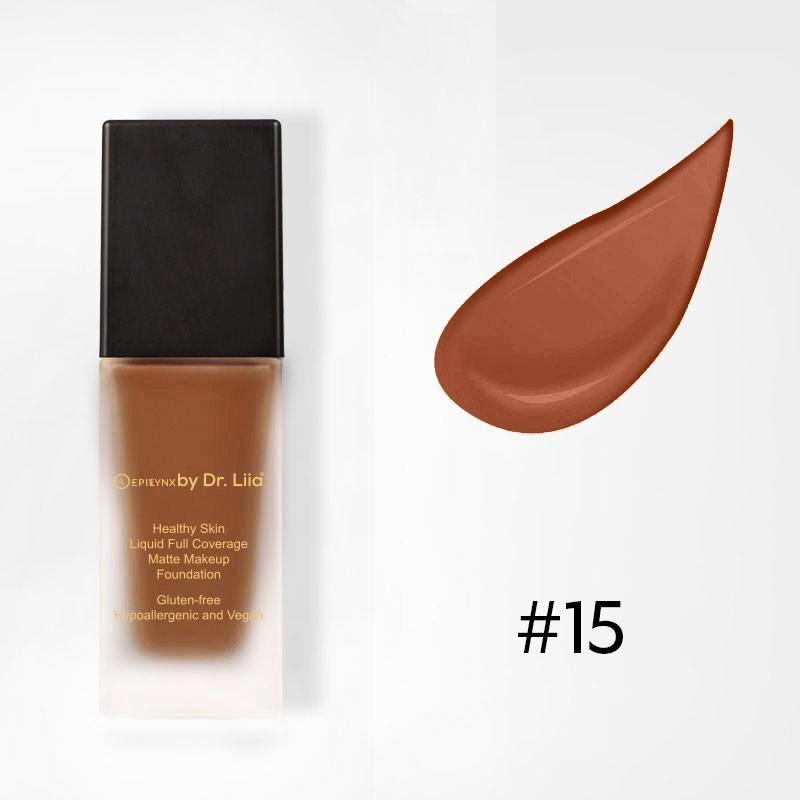 Healthy Skin Liquid Full Coverage Matte Makeup Foundation with SPF 30 - Trending Wellness Store