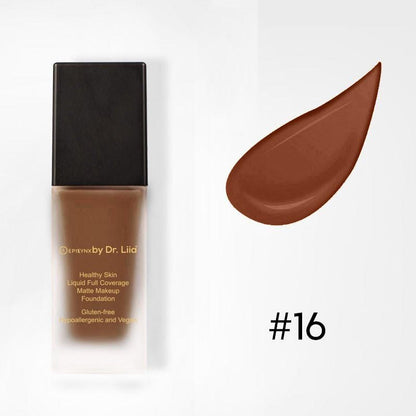 Healthy Skin Liquid Full Coverage Matte Makeup Foundation with SPF 30 - Trending Wellness Store