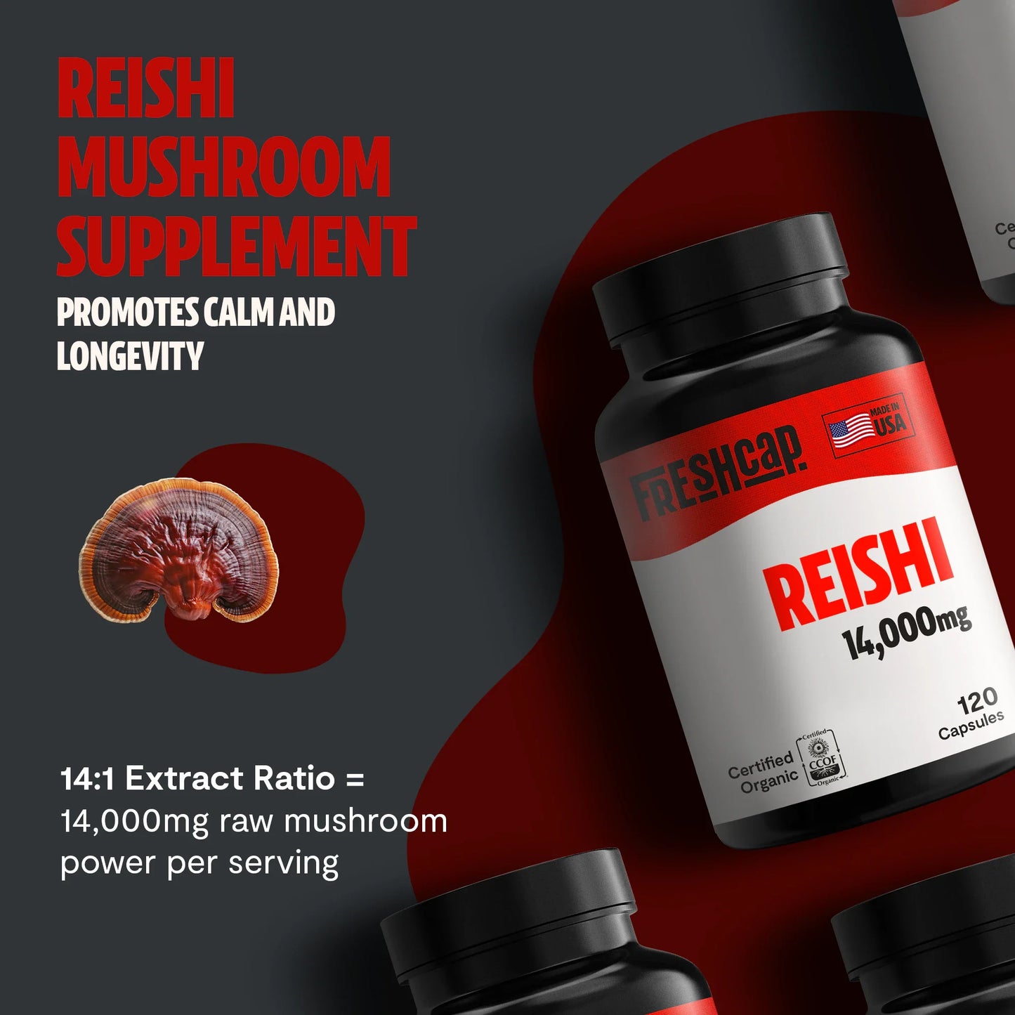 Reishi Mushroom Extract Capsules - Trending Wellness Store