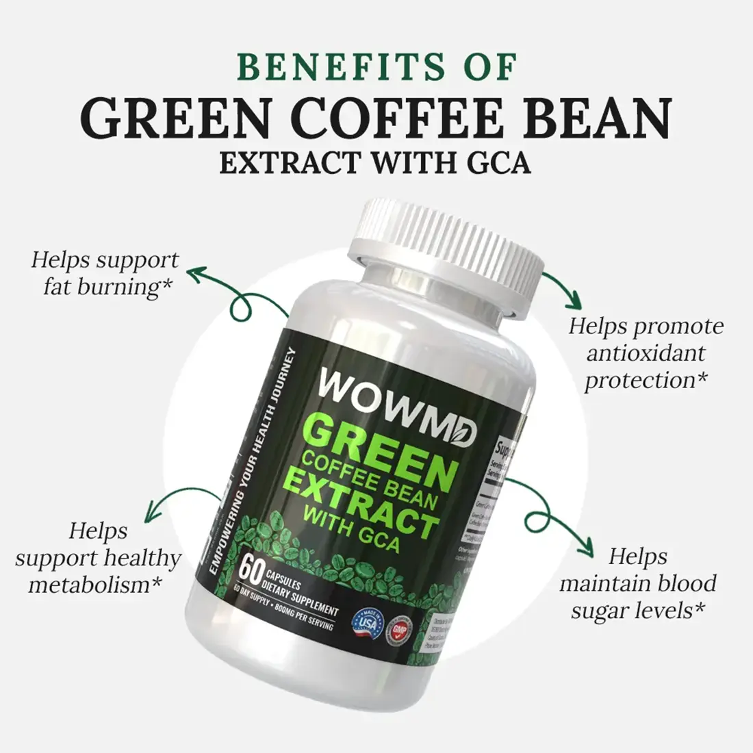 Green Coffee Bean Extract With GCA - Trending Wellness Store