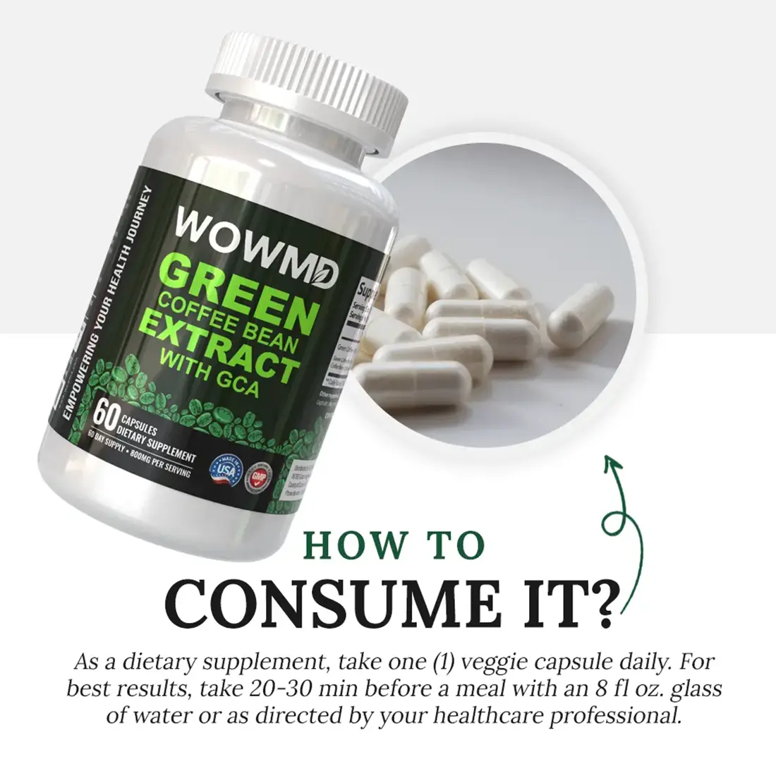 Green Coffee Bean Extract With GCA - Trending Wellness Store