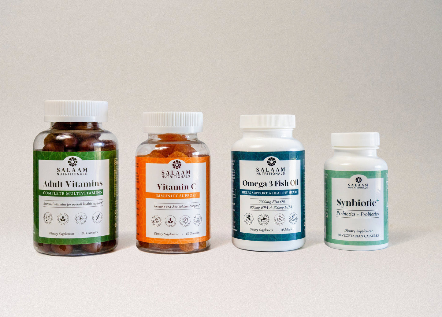 Halal Gut Health Restore Bundle – Multivitamin, Vitamin C, Fish Oil, and Synbiotic+ - Trending Wellness Store