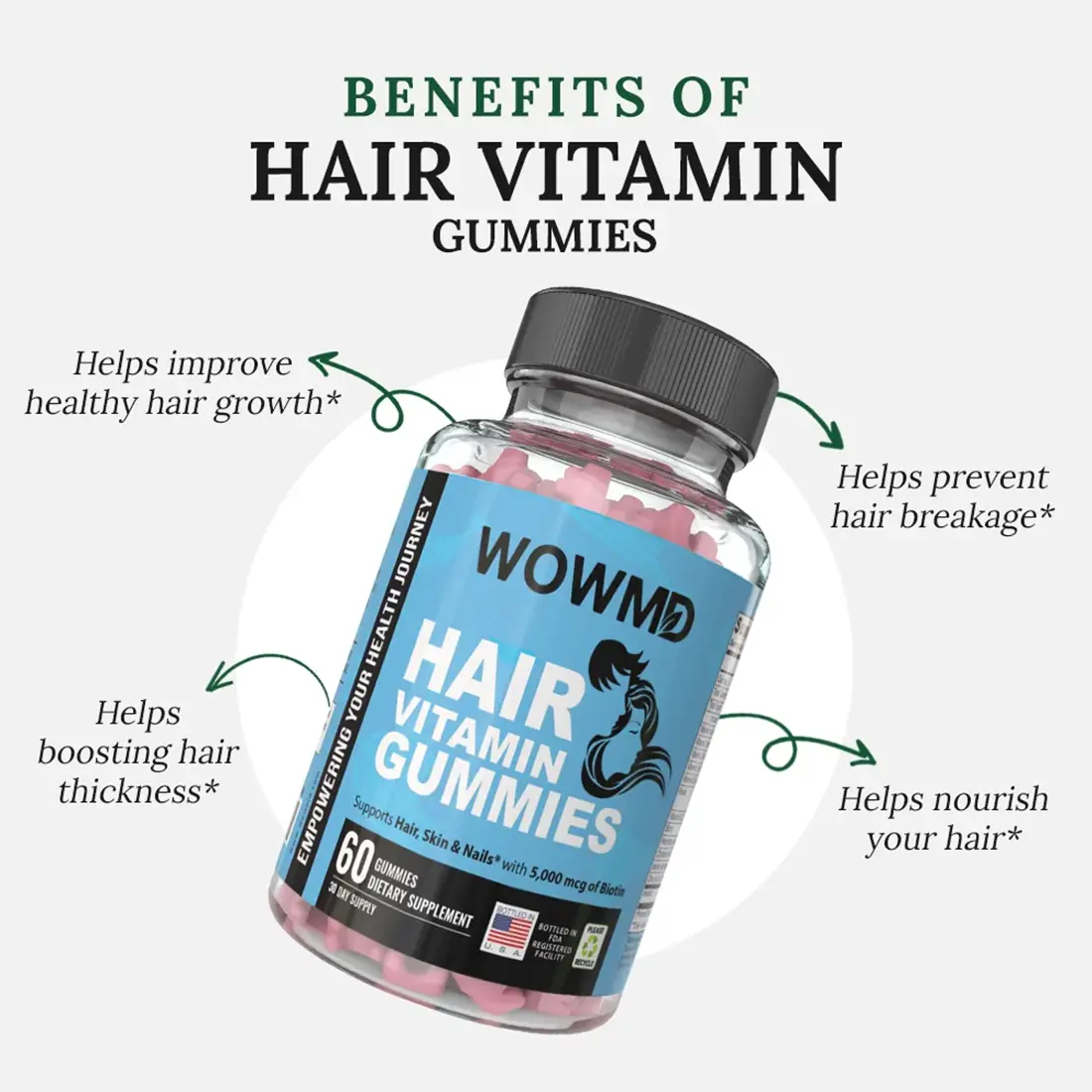 Hair Vitamin Gummies - Trending Wellness Store