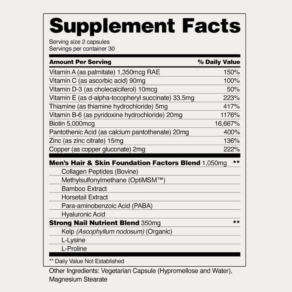 Hair Growth Supplement for Men - Trending Wellness Store