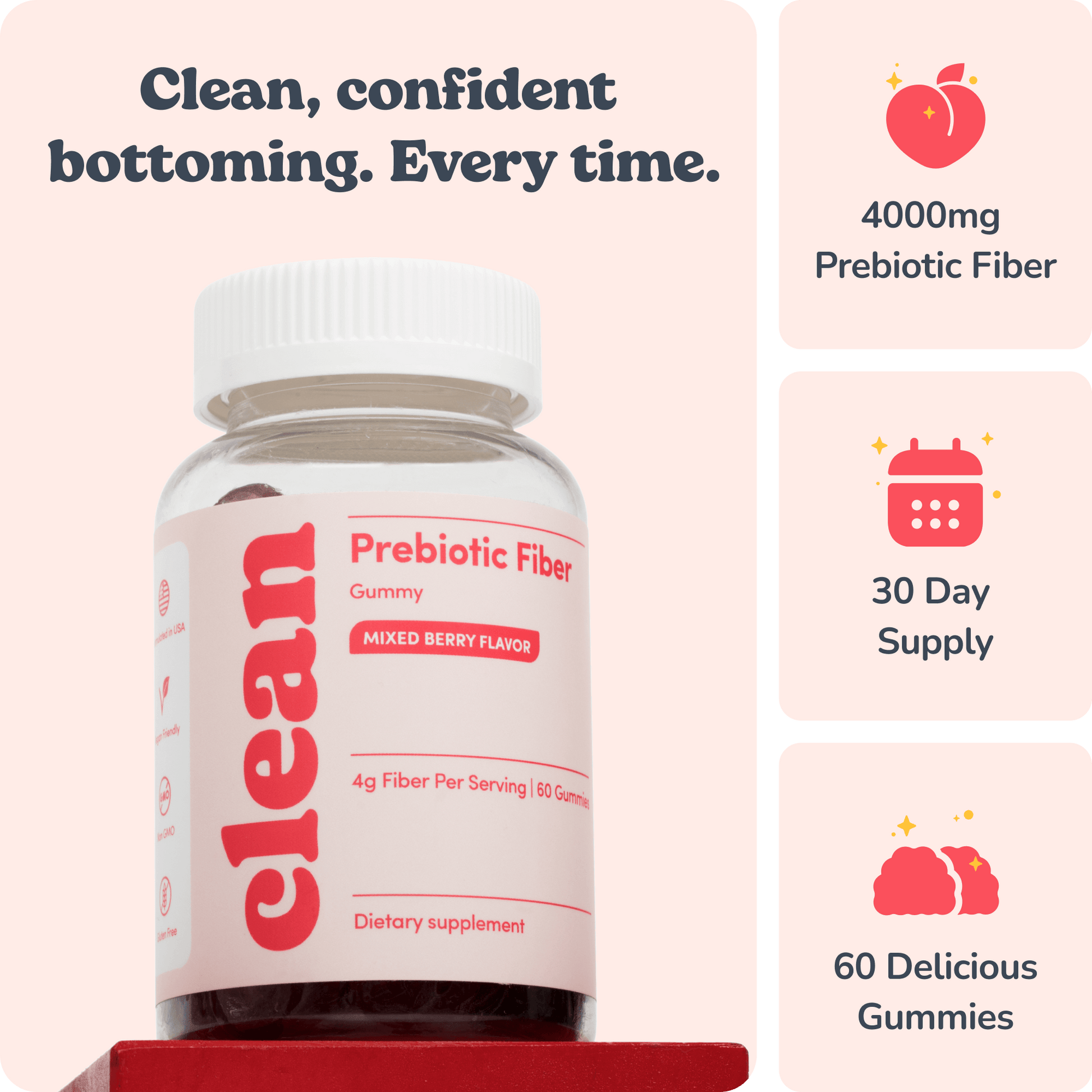 Peachy Clean Fiber Gummies - Trending Wellness Store