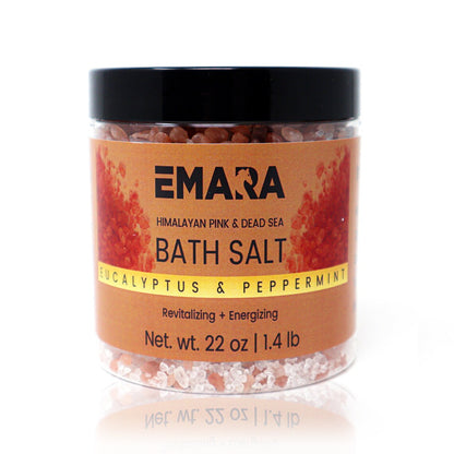 5 Bath Salt Spa Gift Set - Luxury Himalayan Pink and Dead Sea Salt Bath Soak Enriched with Rosehip Oil Vitamin E Oil 7 LB Bulk Bath Salt - Trending Wellness Store