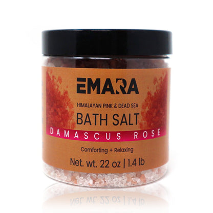 5 Bath Salt Spa Gift Set - Luxury Himalayan Pink and Dead Sea Salt Bath Soak Enriched with Rosehip Oil Vitamin E Oil 7 LB Bulk Bath Salt - Trending Wellness Store