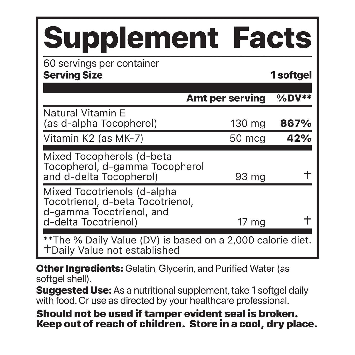 Vitamin K2 + E Complex - Trending Wellness Store