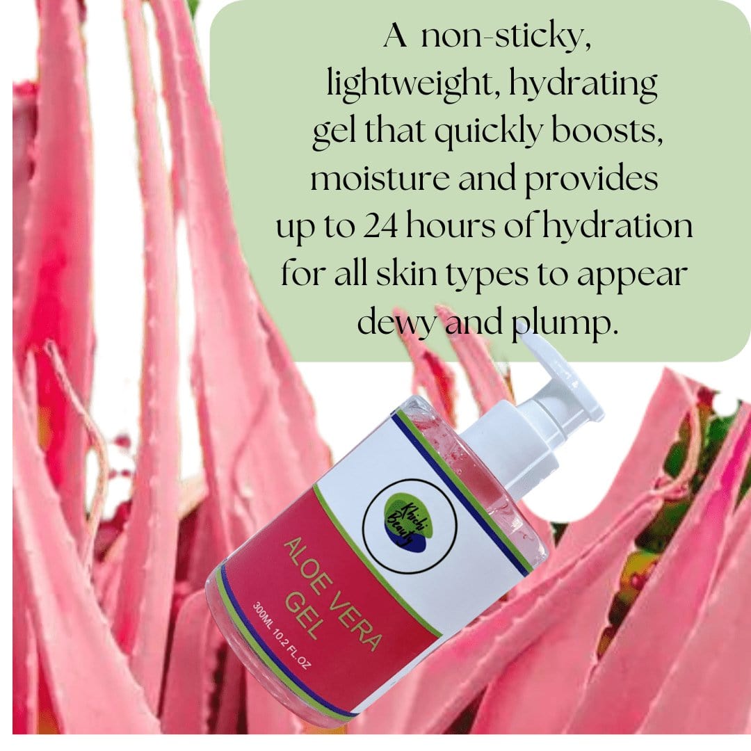 Khichi Beauty Aloe Vera Gel,  (Pink) 10.2oz (300ml). - Trending Wellness Store