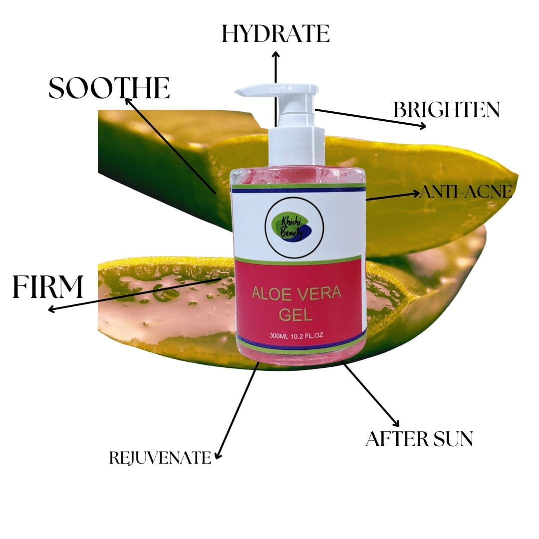 Khichi Beauty Aloe Vera Gel,  (Pink) 10.2oz (300ml). - Trending Wellness Store
