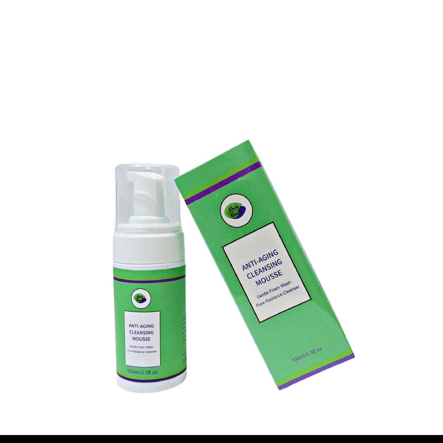 Khichi Beauty Anti-aging Cleansing Mousse, Gentle Foam Wash, Pure Radiance Cleanser 3.5 oz (100ml). - Trending Wellness Store