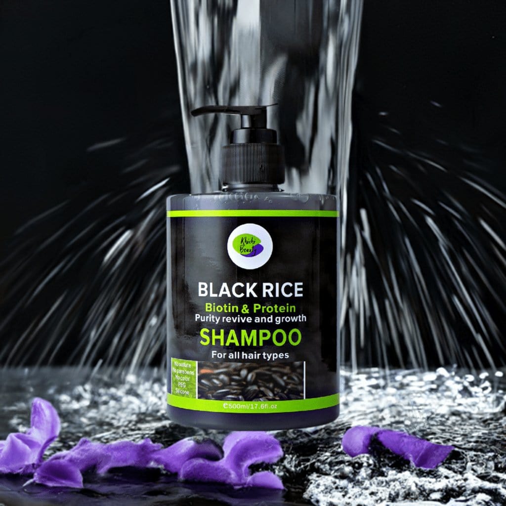 Khichi Beauty Black Rice Biotin & Protein Shampoo,  17.6 OZ. - Trending Wellness Store