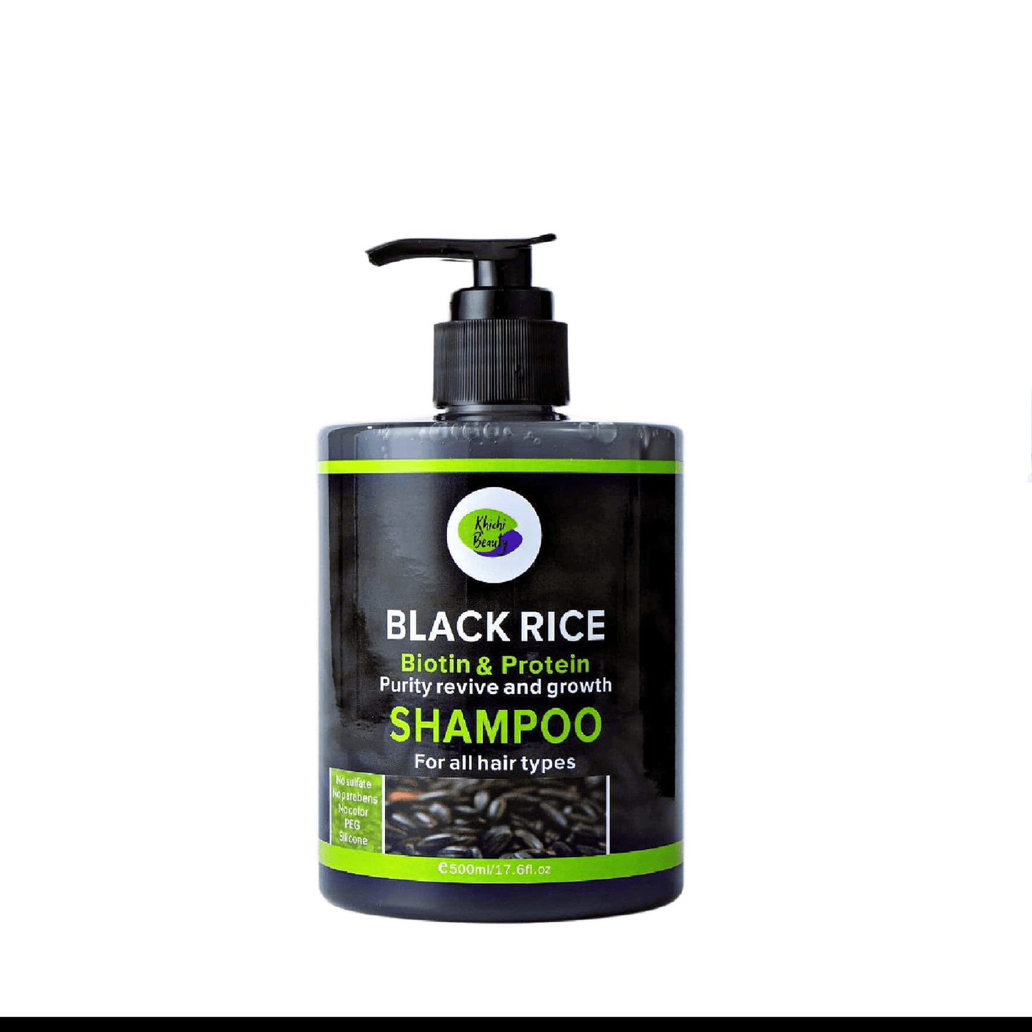 Khichi Beauty Black Rice Biotin & Protein Shampoo,  17.6 OZ. - Trending Wellness Store