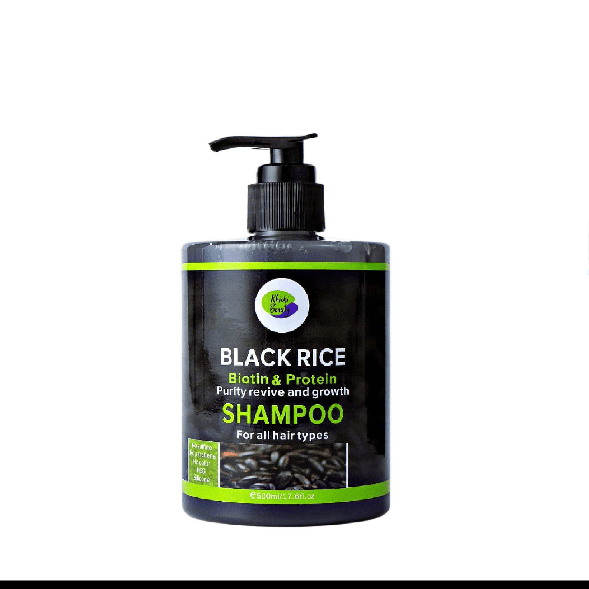 Khichi Beauty Black Rice Biotin & Protein Shampoo,  17.6 OZ. - Trending Wellness Store