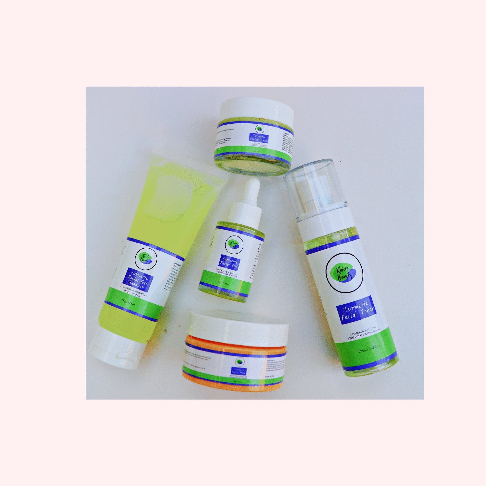 Khichi Beauty Luxury Turmeric 5 piece System, Brighter, Firmer Hydrated Skin. - Trending Wellness Store