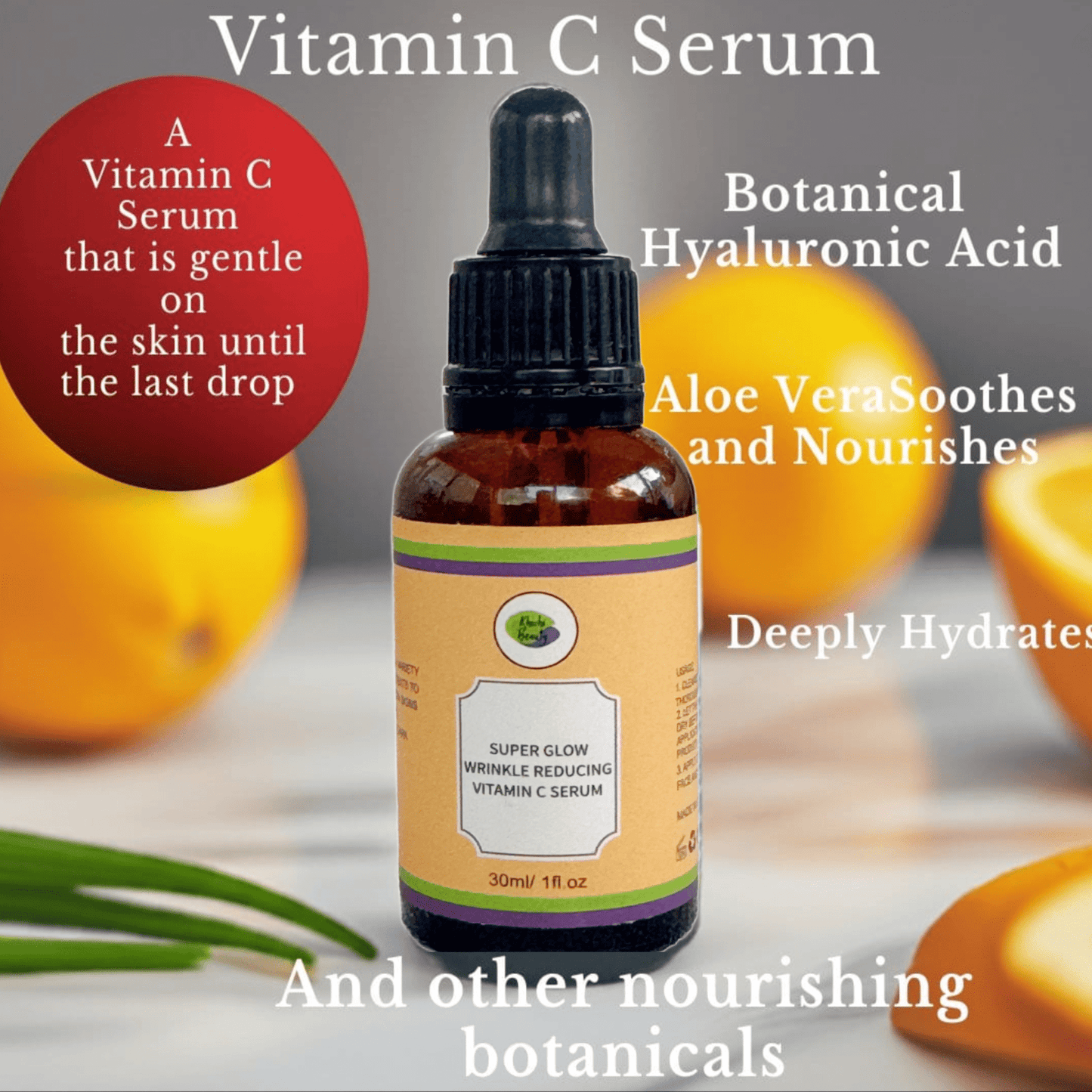 Khichi Beauty  Super Glow Wrinkle Reducing Vitamin C Serum,  30ml. - Trending Wellness Store