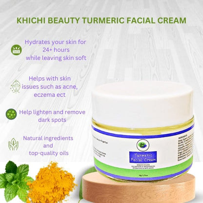 Khichi Beauty Turmeric Face Cream, Organic,  Moisturizer & Brighten 50g. - Trending Wellness Store