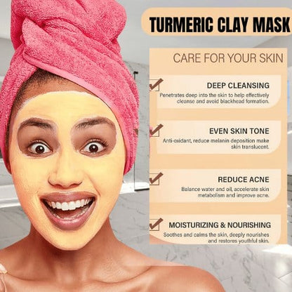 Khichi Beauty Turmeric Face Mask, Treating and Repairing, Oil Control, Anti-aging 120g. - Trending Wellness Store