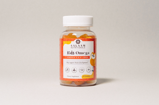 Halal Omega 3, 6 & 9 Gummies with DHA for Kids - 60 Count | Salaam Nutritionals - Trending Wellness Store