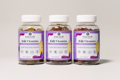 Halal Kids Gummy Multivitamins with Vitamins A, C, E & Zinc - 90 Count | Salaam Nutritionals - Trending Wellness Store
