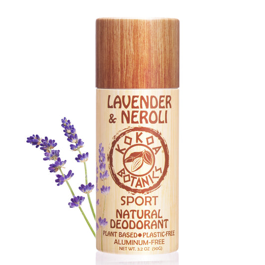 LAVENDER & NEROLI - Natural Deodorant - Sport - Aluminum-Free - Plastic-Free 3.2 oz - Trending Wellness Store