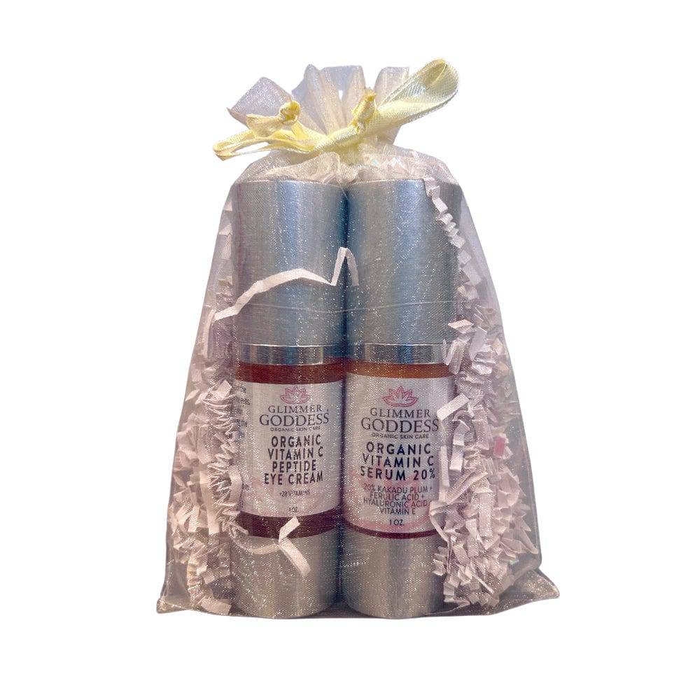 Let's Get Glowing! Organic Vitamin C Serum + Vitamin C Eye Cream - Trending Wellness Store