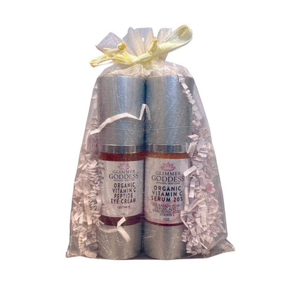 Let's Get Glowing! Organic Vitamin C Serum + Vitamin C Eye Cream - Trending Wellness Store