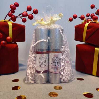 Let's Get Glowing! Organic Vitamin C Serum + Vitamin C Eye Cream - Trending Wellness Store