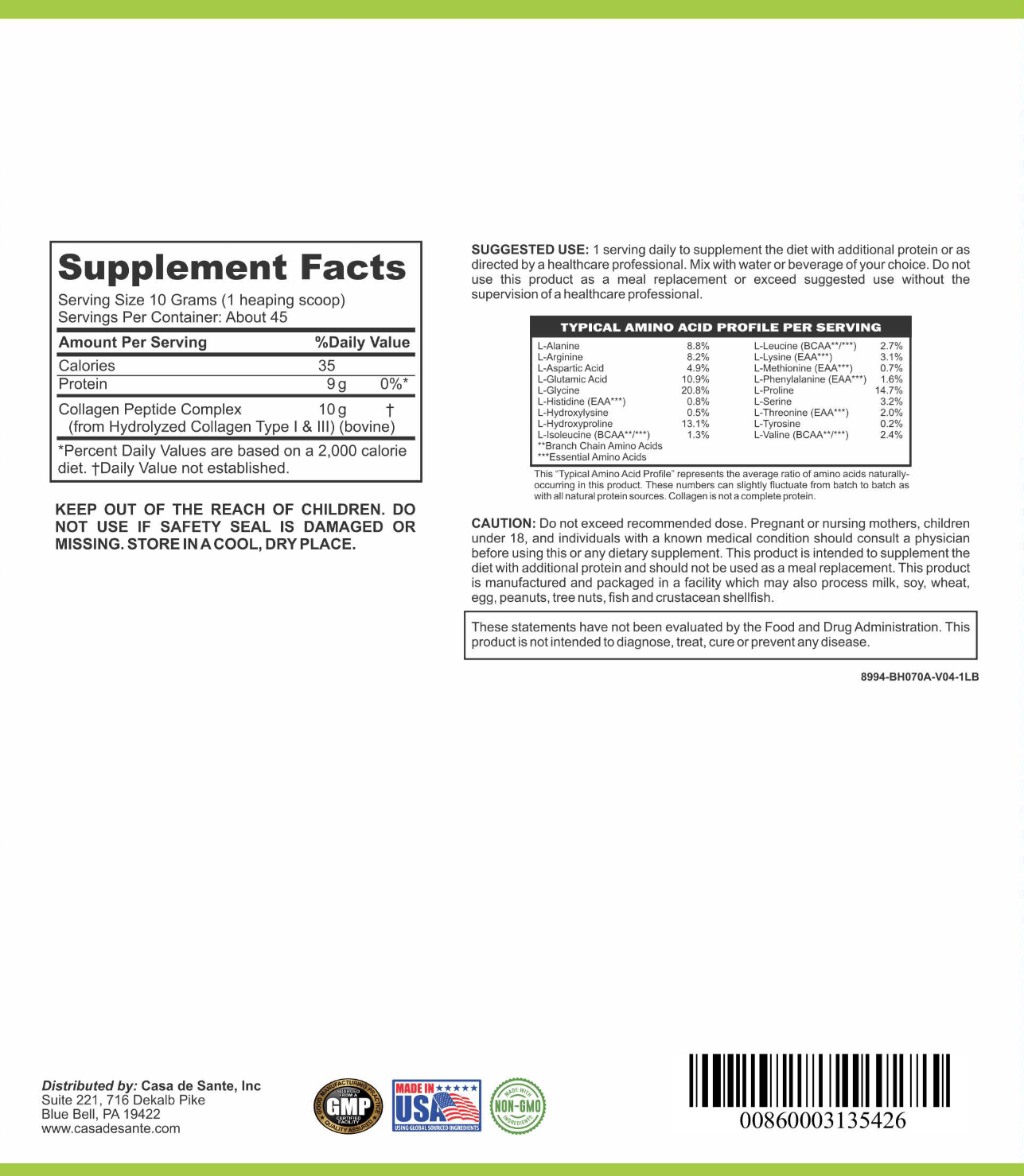 Collagen Peptides MD PhD Formulated Gut Friendly Low FODMAP - Trending Wellness Store