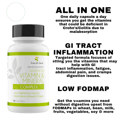 Advanced Vitamin & Mineral Complex MD PhD Formulated Gut Friendly Low FODMAP - Trending Wellness Store