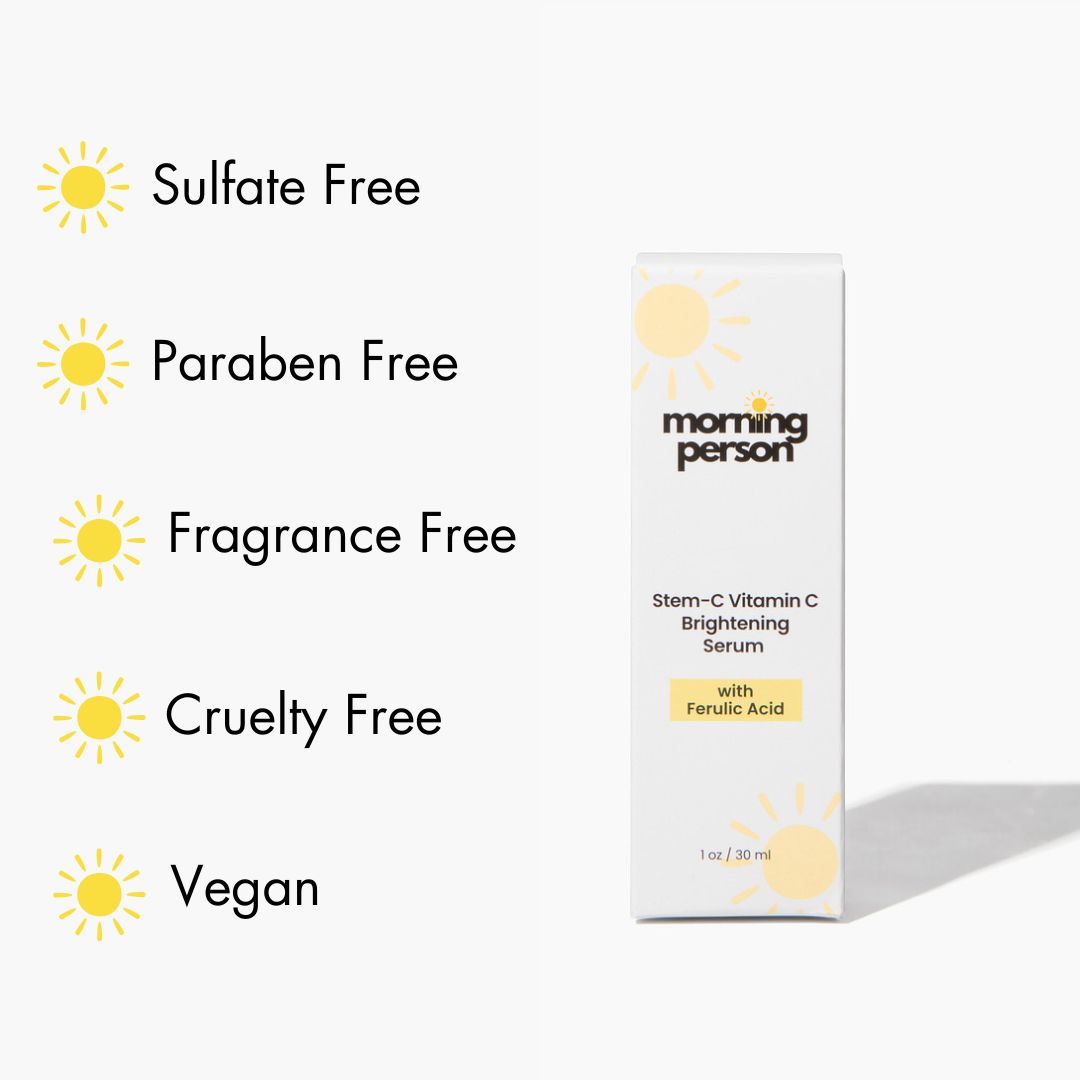 Morning Person Stem-C Vitamin C Brightening Serum with Ferulic Acid - Trending Wellness Store
