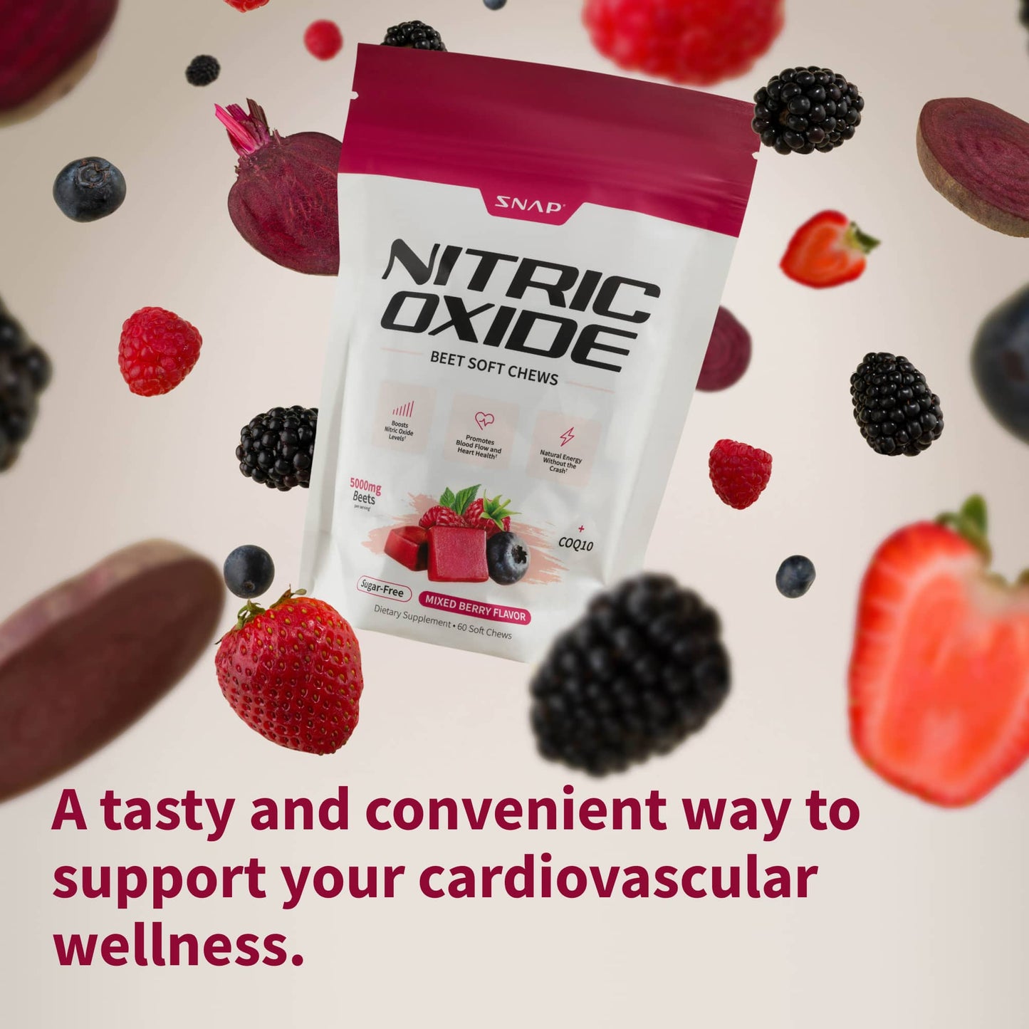 Nitric Oxide Beet Soft Chews - Buy 3, Get 2 Free! - Trending Wellness Store