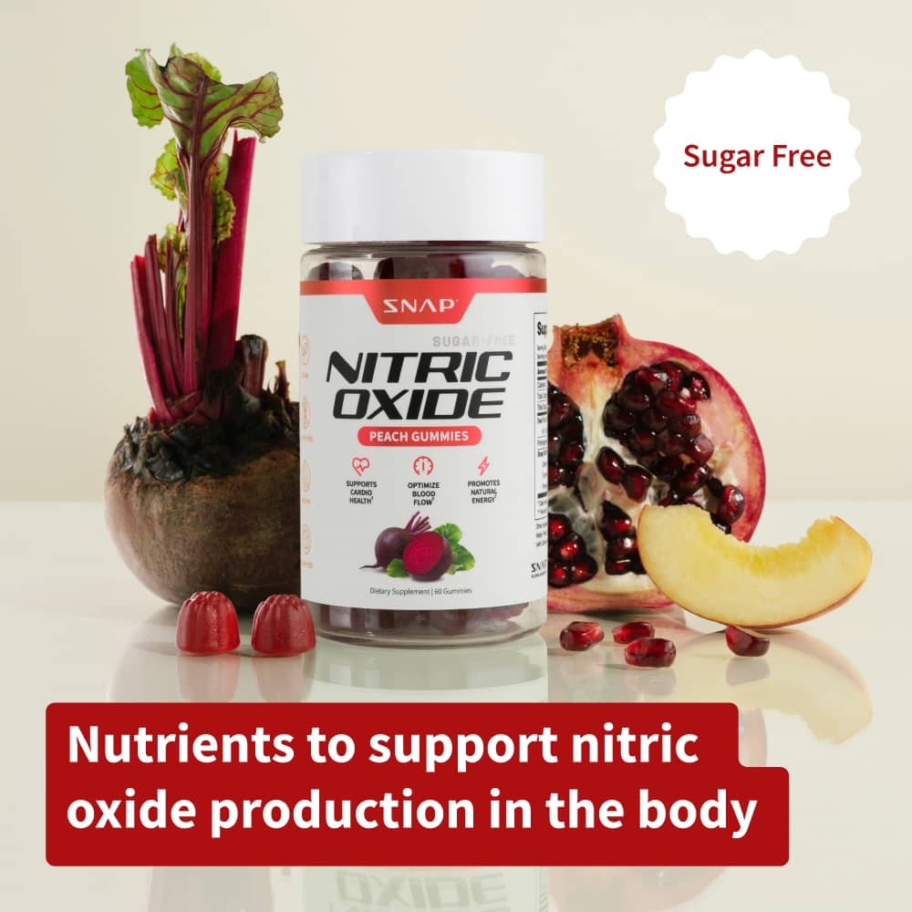 Nitric Oxide Gummies - Peach Flavor - Trending Wellness Store